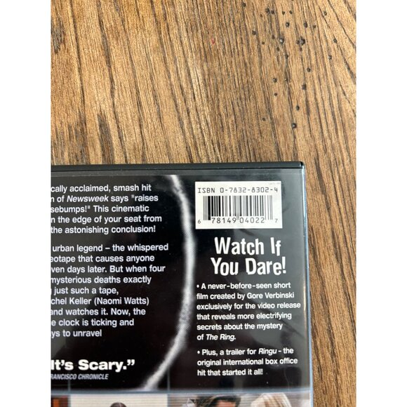 The Ring Full Screen DVD Horror Movie - Picture 3 of 4